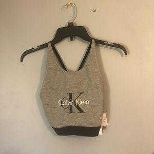 calvin klein sparkly bra top